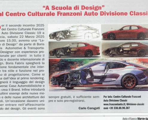 Auto d'Epoca marzo 2025 Annuncio evento 22 marzo 2025